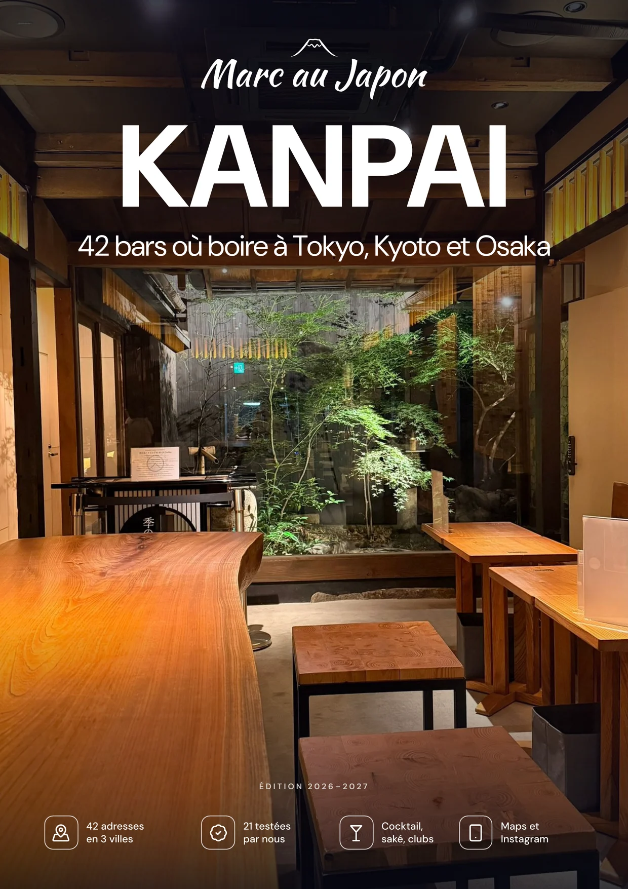 La couverture de Kanpai : 42 bars où boire à Tokyo, Kyoto et Osaka