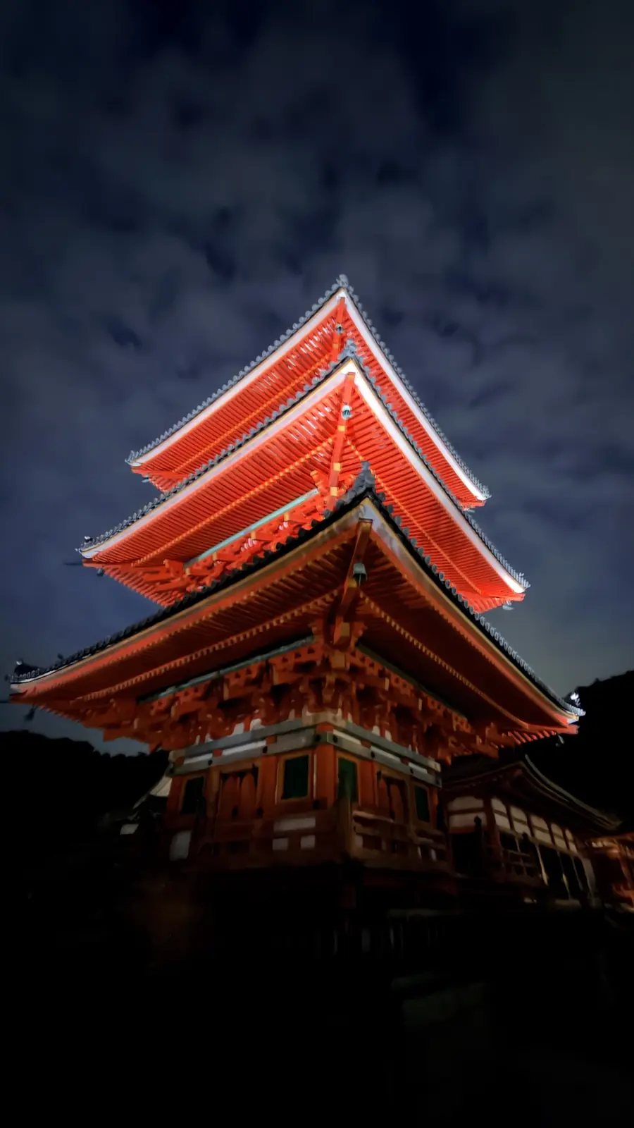 Kiyomizu-dera, la nuit